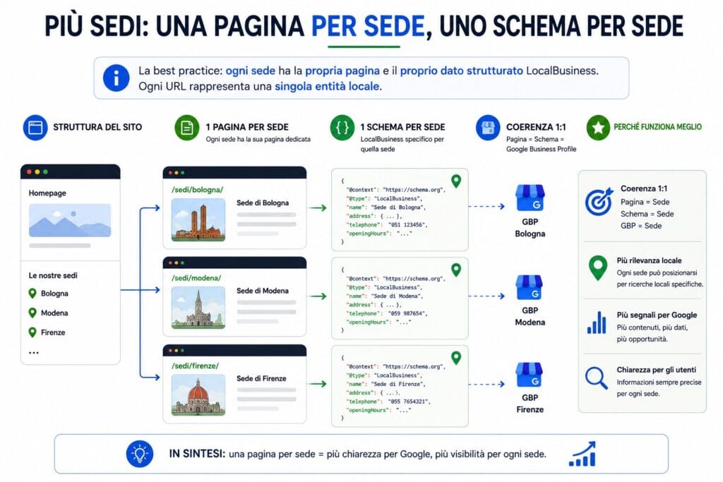 schema dati strutturati seo sedi