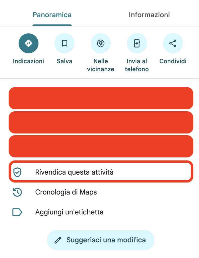 Google Business Profile: la landing che non sai di avere rivendicare business profile